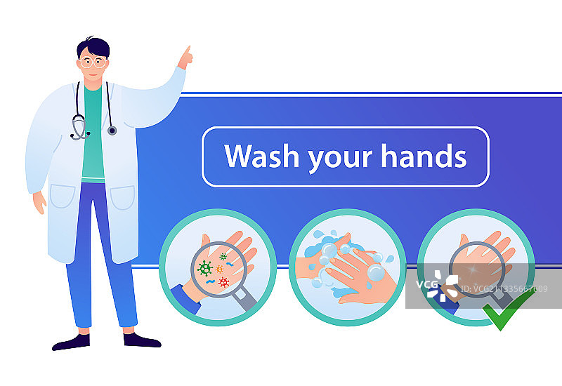 用肥皂洗手清洁双手图片素材