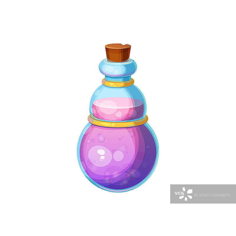 玻璃罐中紫色的万圣节巫婆药水图片素材
