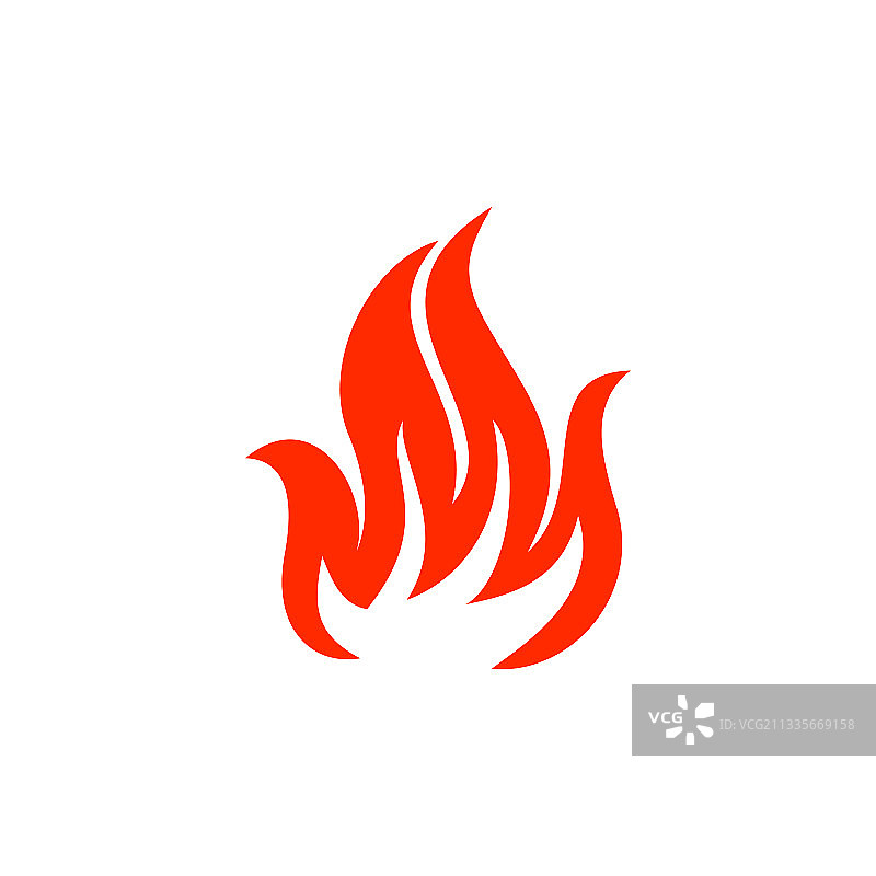 火焰篝火隔离标志图片素材