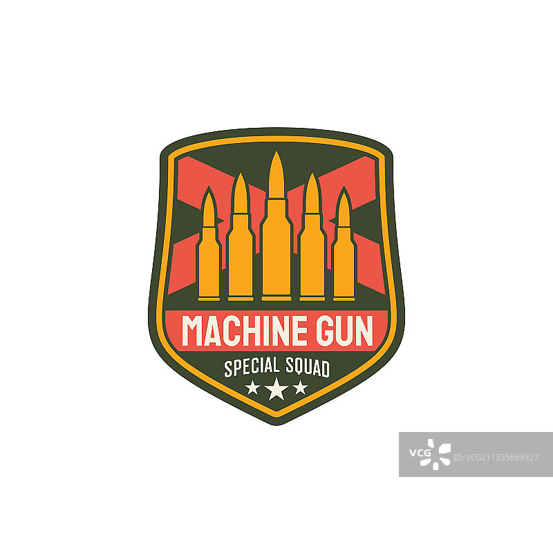 军用人字形乌贼机枪图片素材