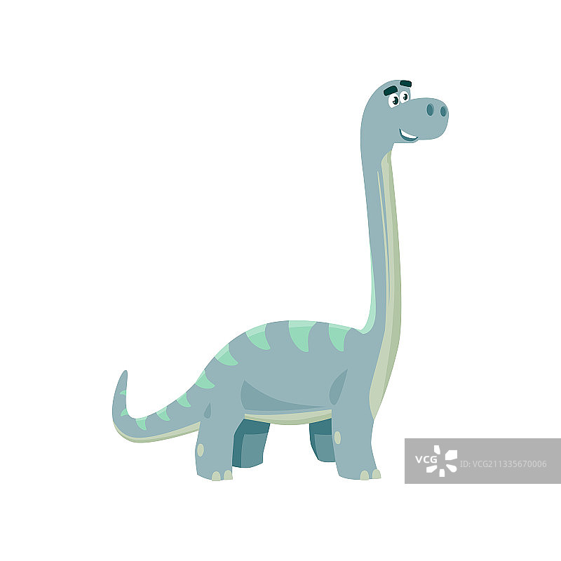蓝色恐龙儿童风格雷龙图片素材