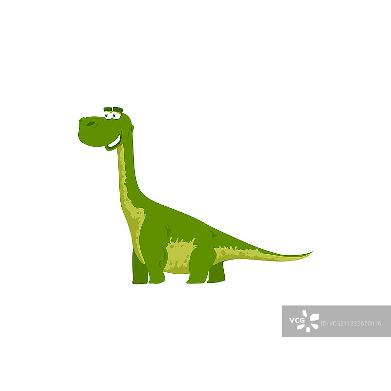 绿色恐龙卡通风格孤立的雷龙图片素材