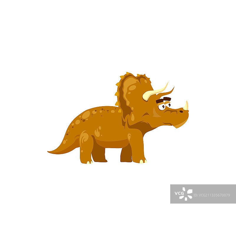 三只角三角龙恐龙图片素材