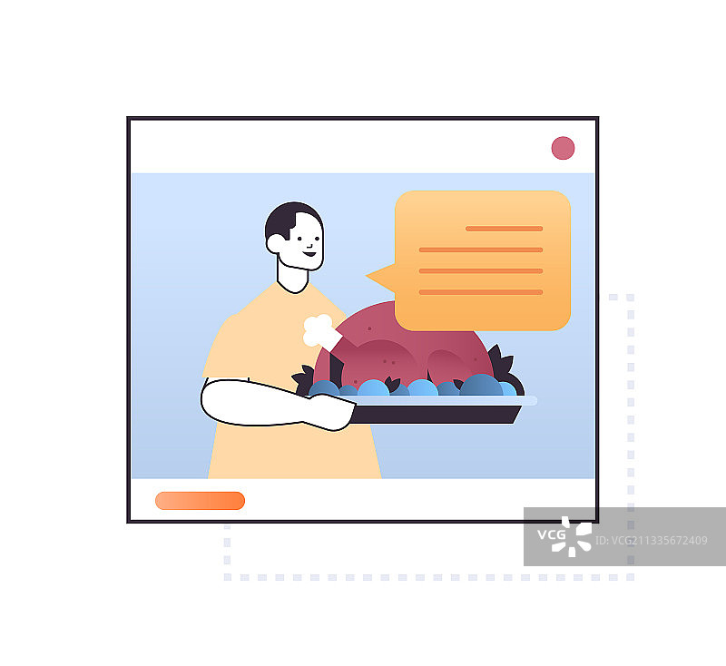 美食博主准备火鸡图片素材