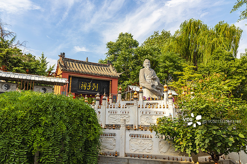 河南郑州：列子故里、列子祠图片素材