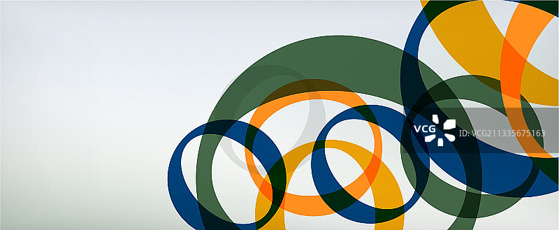 环形几何形状o字母重复图片素材