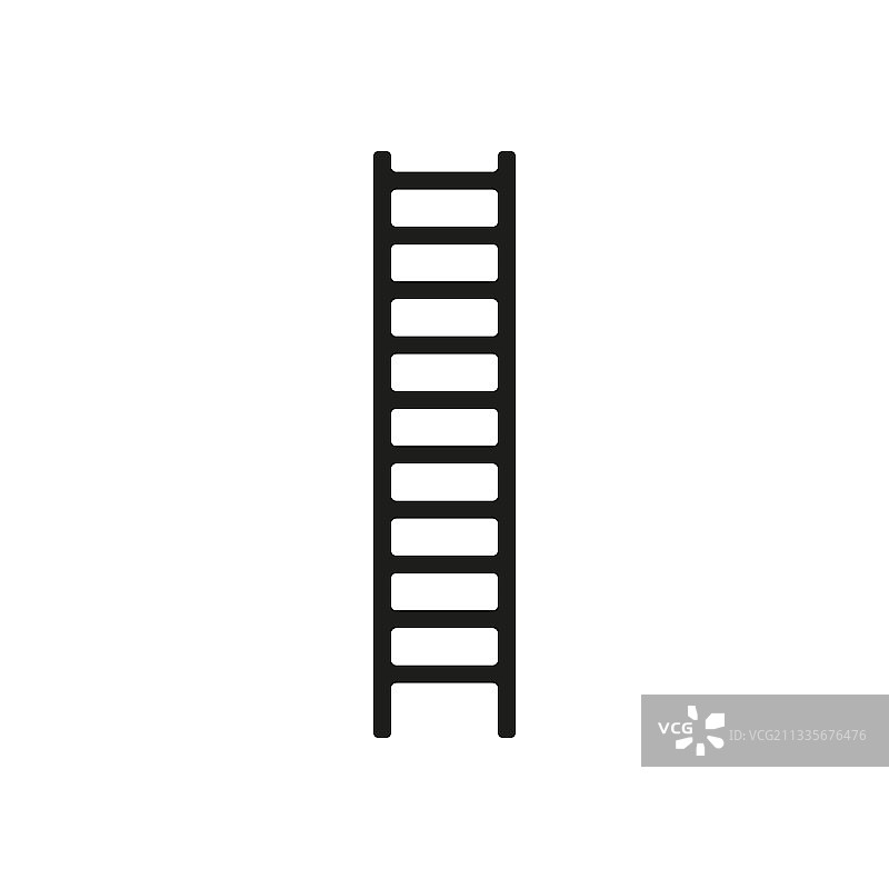 梯子扁平图标设计图片素材