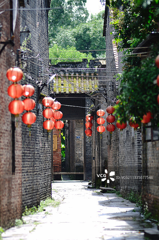 古村街道图片素材