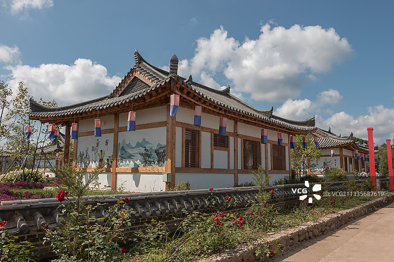 朝鲜民族村图片素材