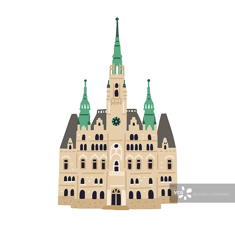 利贝雷茨市政厅老捷克建筑图片素材