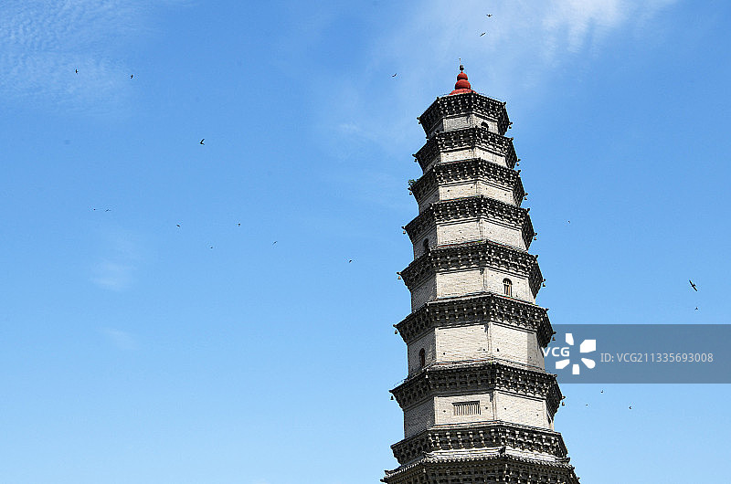 山东枣庄滕州市千年古塔龙泉塔图片素材