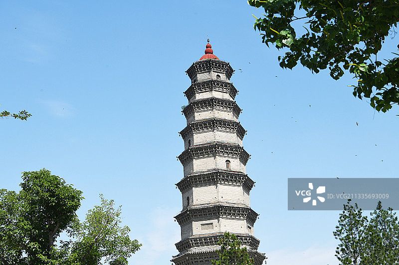 山东枣庄滕州市千年古塔龙泉塔图片素材