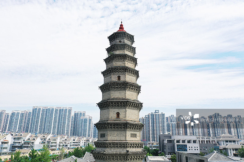山东枣庄滕州市千年古塔龙泉塔图片素材