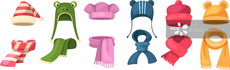 可爱的针织保暖秋冬装图片素材