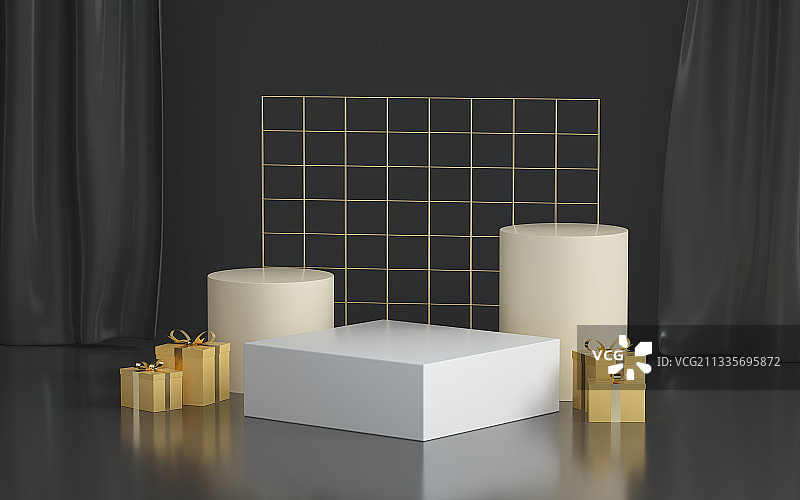 产品展台三维图形背景图片素材