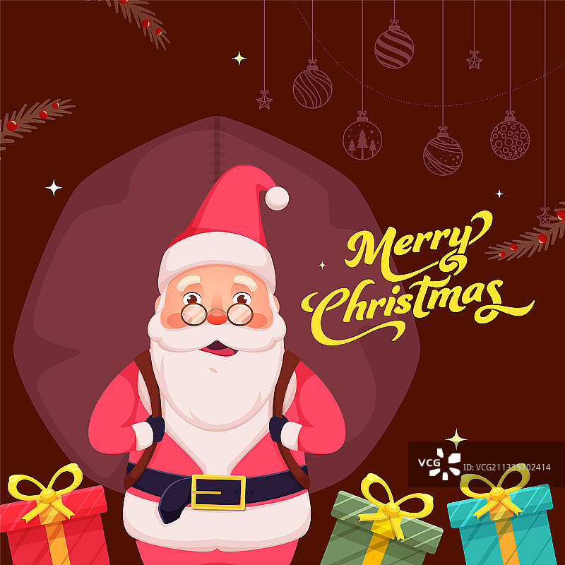 圣诞节快乐庆祝海报设计图片素材