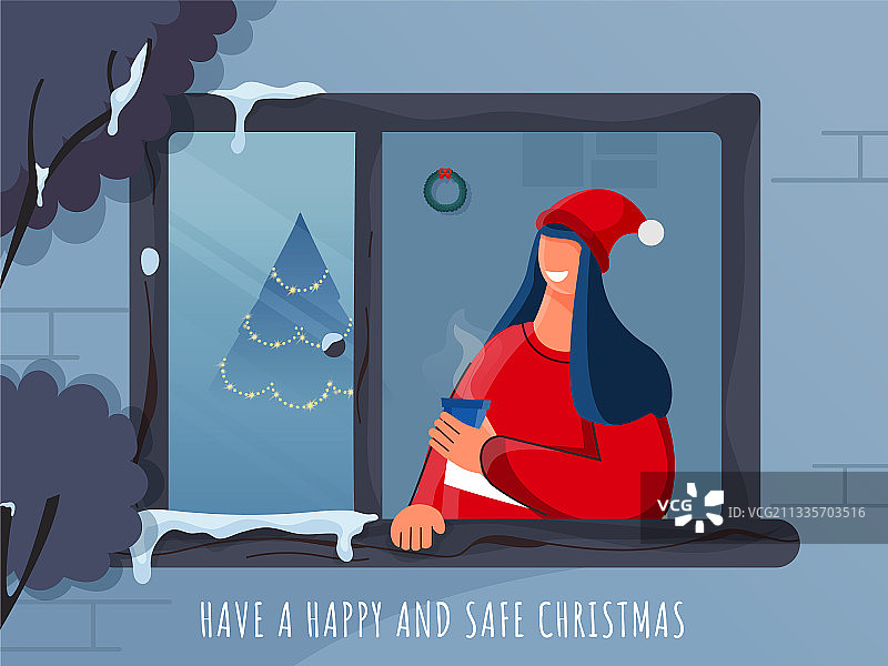 圣诞节安全庆祝海报设计图片素材