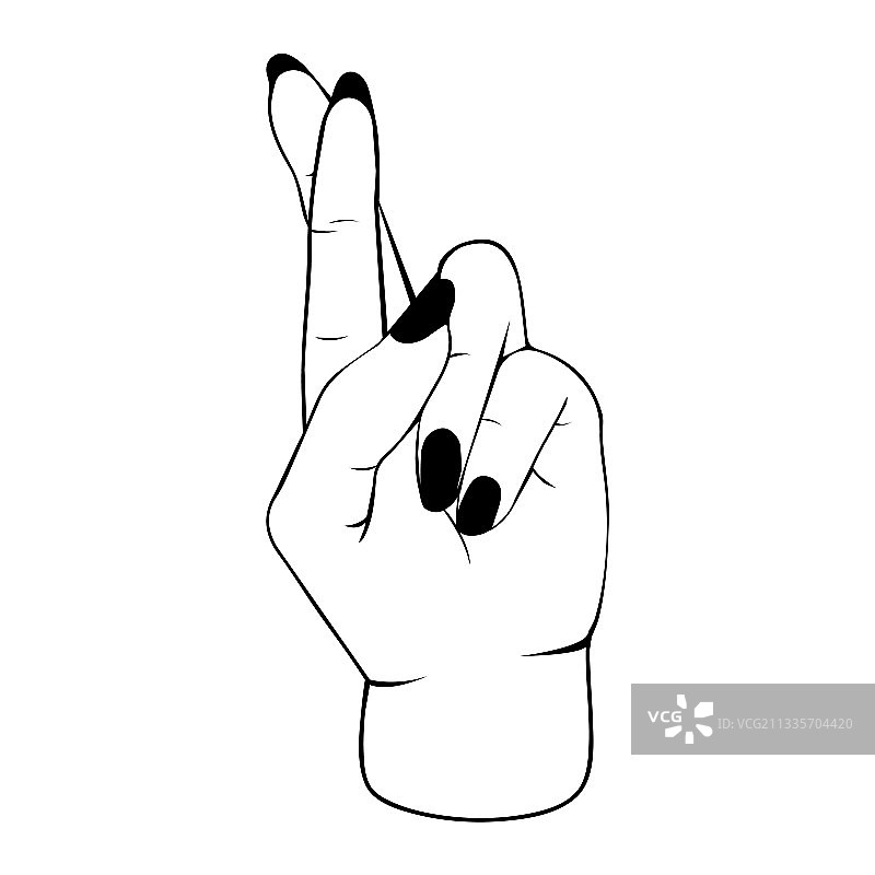 承诺之手手势标志图标图片素材