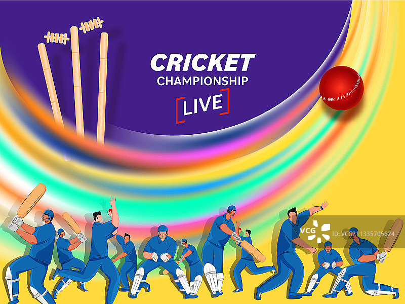 卡通板球锦标赛概念图片素材