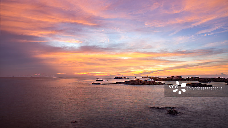 六鳌海角一号日出堆栈图片素材