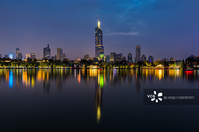 南京夜景图片素材