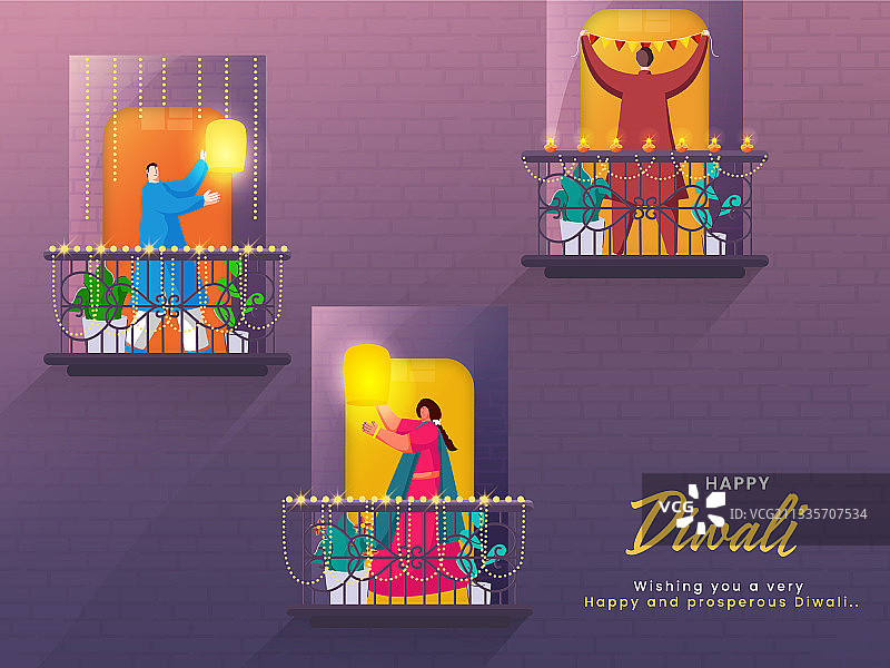 卡通男人和女人站立图片素材