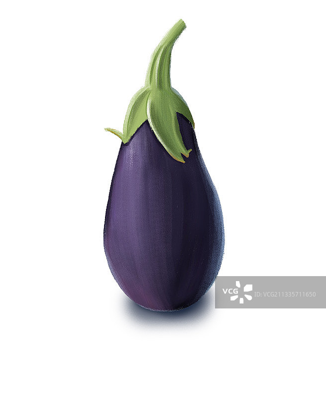 一个茄子图片素材