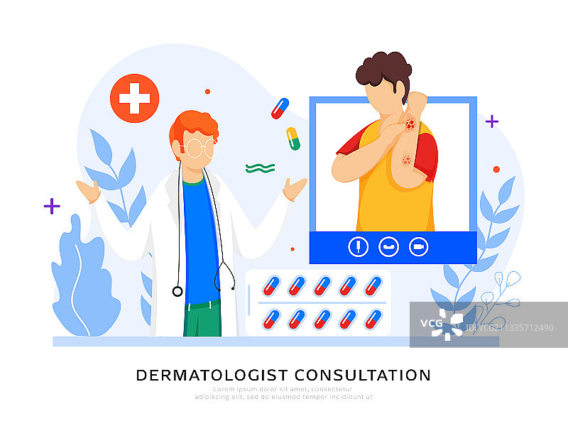 皮肤科医生咨询海报图片素材