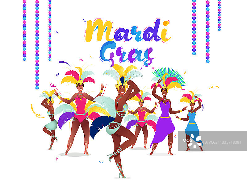 女子桑巴舞表演图片素材