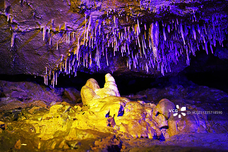 山东临沂沂水天然地下画廊图片素材