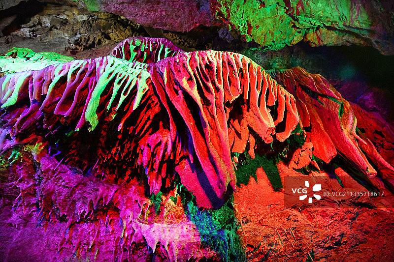 山东临沂沂水天然地下画廊图片素材