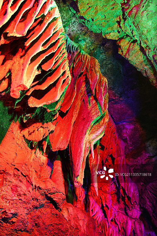山东临沂沂水天然地下画廊图片素材