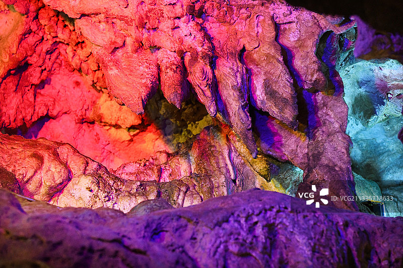 山东临沂沂水天然地下画廊图片素材