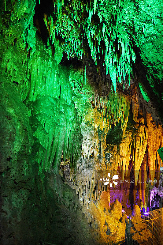 山东临沂沂水天然地下画廊图片素材