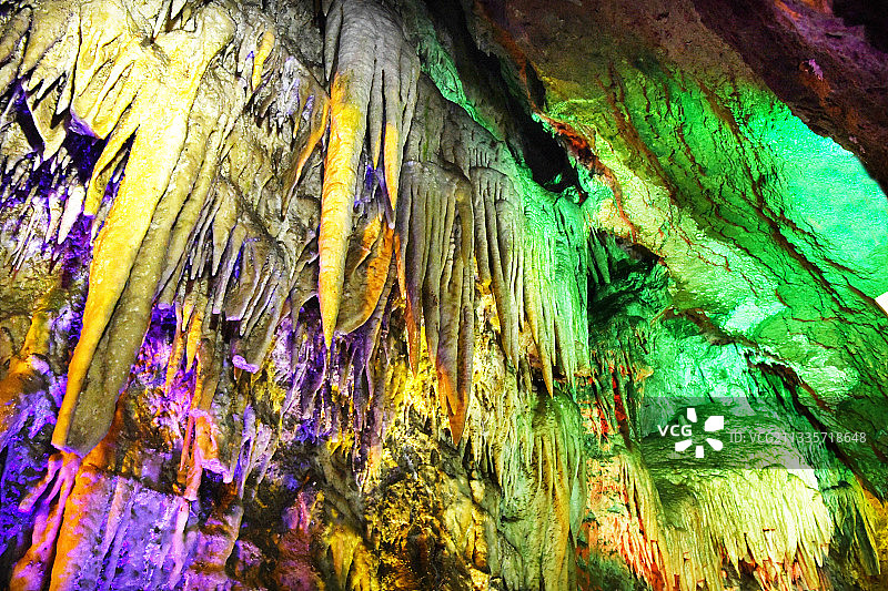 山东临沂沂水天然地下画廊图片素材