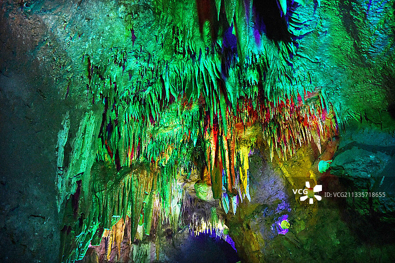 山东临沂沂水天然地下画廊图片素材