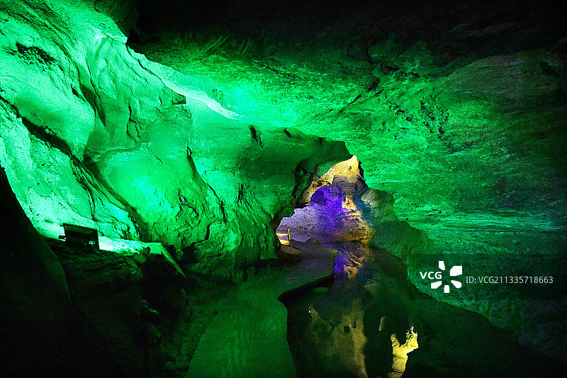 山东临沂沂水天然地下画廊图片素材