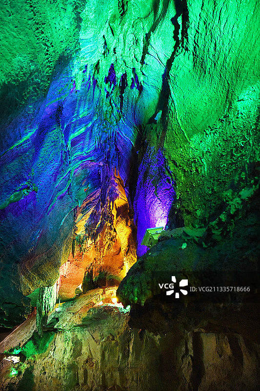 山东临沂沂水天然地下画廊图片素材