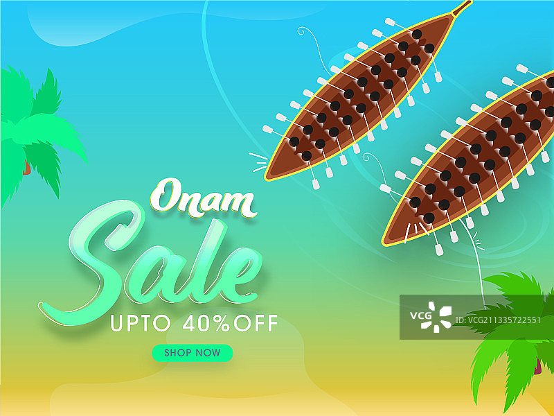 欧南节促销海报，40%折扣图片素材