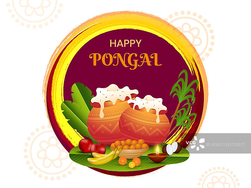 快乐的庞格尔节庆背景图片素材