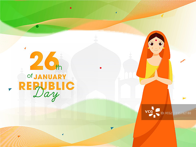 1月26日印度共和国日文本图片素材