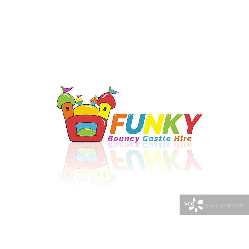 充气城堡租赁标志设计图片素材