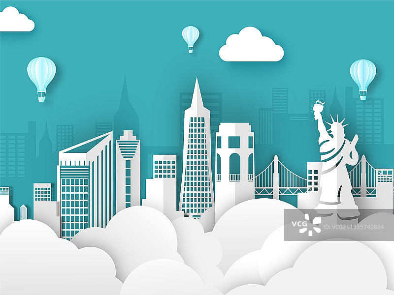 著名纸艺摩天大楼图片素材