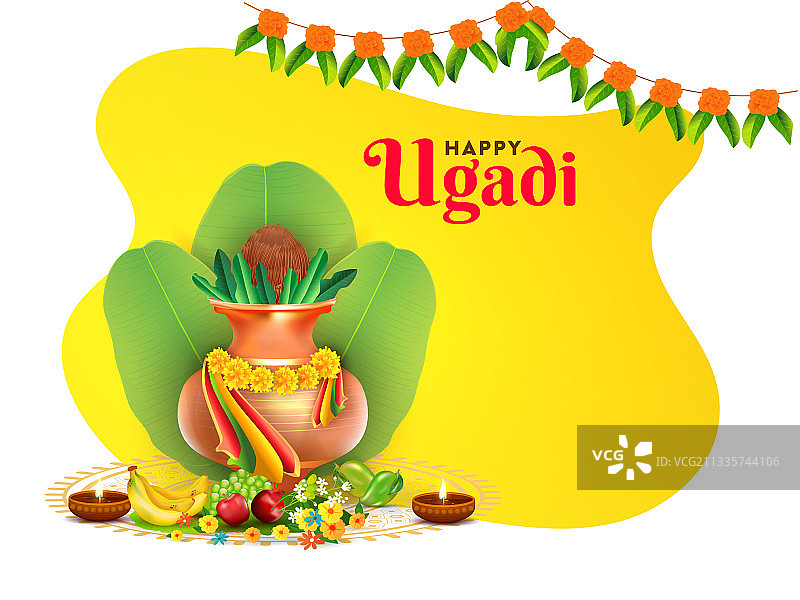 印度九夜节与祭祀罐概念图图片素材