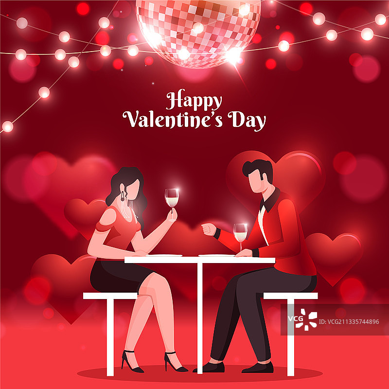 情人节快乐庆祝背景图片素材