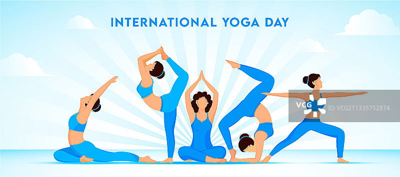 年轻女孩瑜伽图片素材