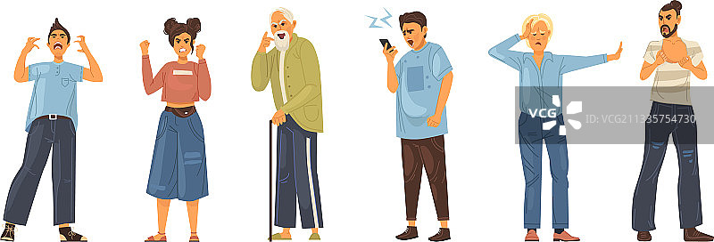 愤怒的人际冲突同事图片素材