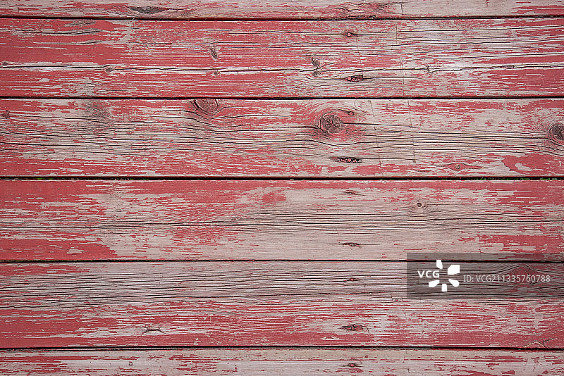 斑驳红漆旧木板背景图片素材