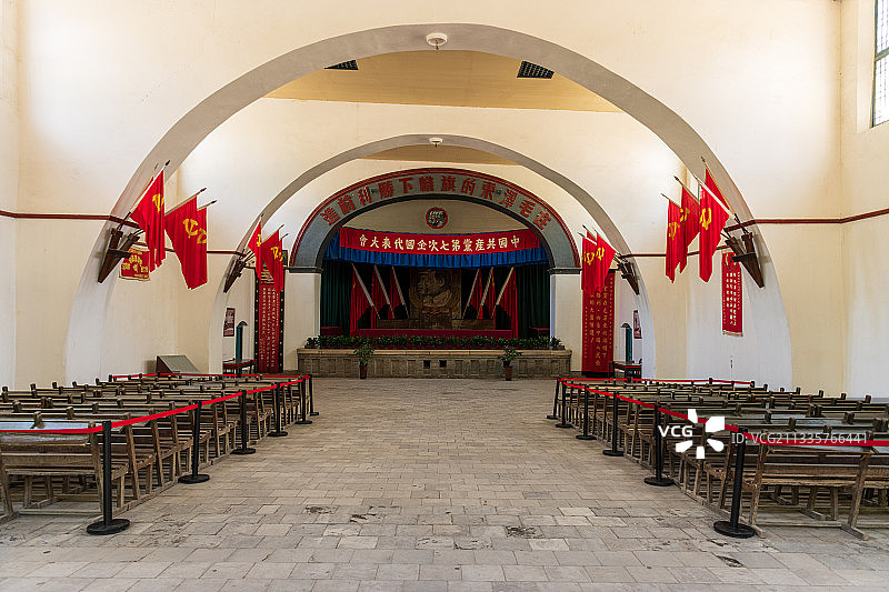 中央大礼堂内部结构图片素材