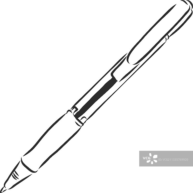 白色背景上的铅笔概念涂鸦草图图片素材